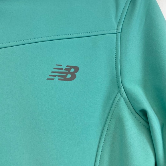 New Balance Fleece Lined Zip Jacket Teal Water Wind Resistant Women’s Small NEW - Picture 14 of 16